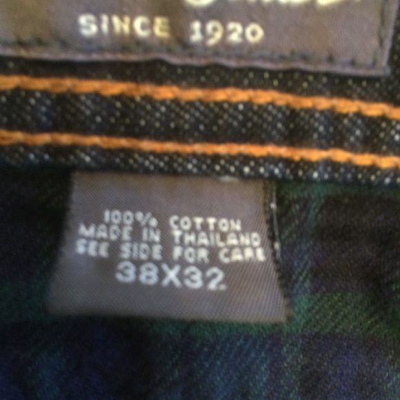 Eddie Bauer Flannel Lined Dark Wash Denim Jeans Mens. Size: 38/32 - Picture 12 of 16